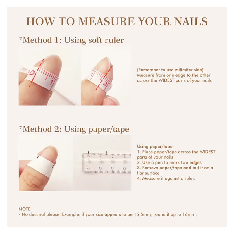 A17 Super Short Cartoon Red Press on Nails +tool kit