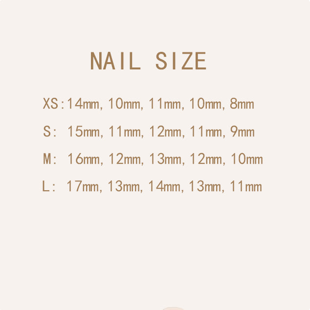 A17 Super Short Cartoon Red Press on Nails +tool kit